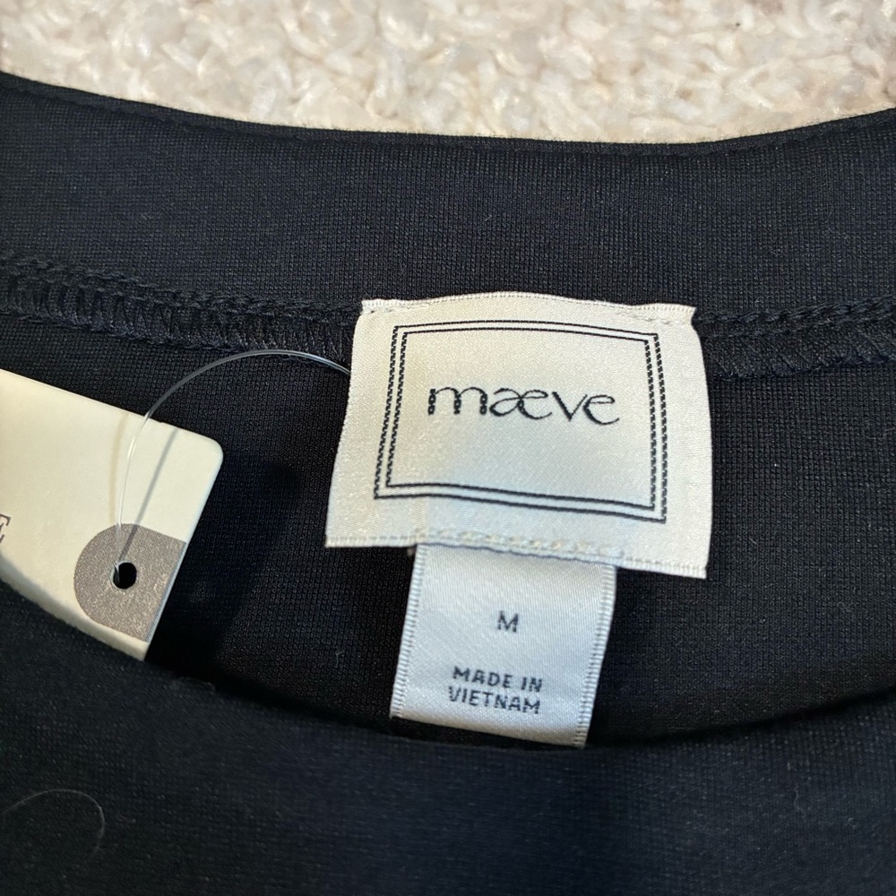 Maeve Embroidered Sheer-Sleeve Blouse NWT - Picture 5 of 12